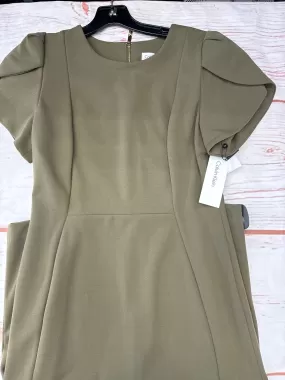 Dress Work By Calvin Klein In Olive, Size: 8