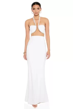 Nookie Adorn Gown - White